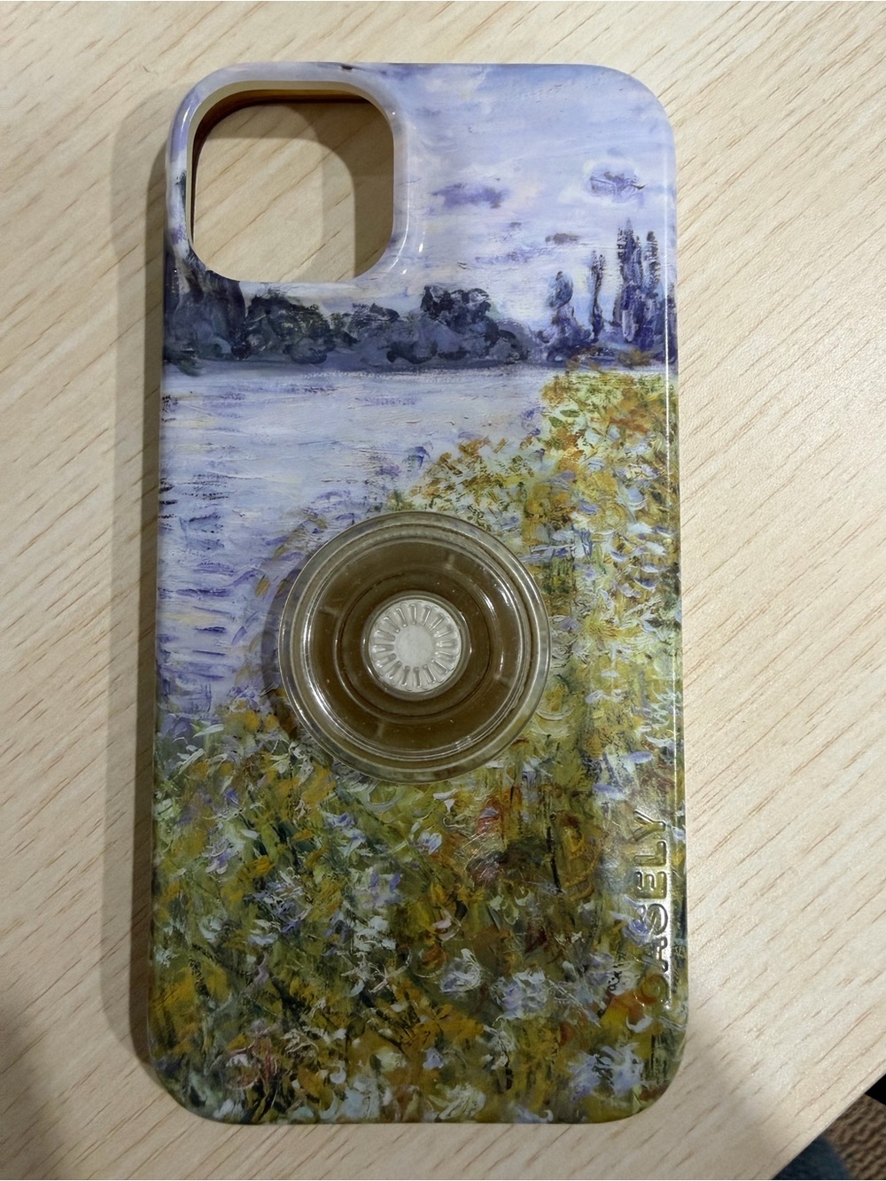 Monet Landscape Iphone 14 Plus Case with Pop socket